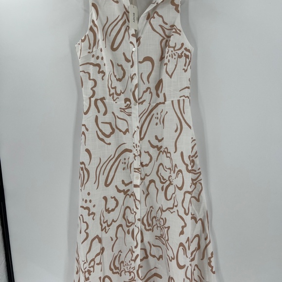 ADOR CURVE POCKET SLEEVELESS SHIRT MAXI DRESS DRESS WITH BELT - Picture 3 of 11